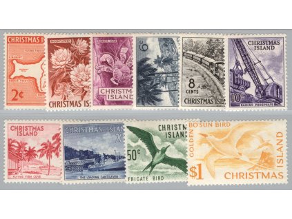 Austrálie - Vánoční ostrov 1963, Mi. 11-20, xx Příroda, ptáci