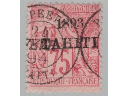 Tahiti 1893, Mi. 28, O 75 c