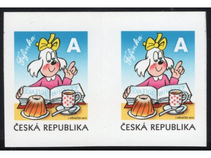 Česká republika 2010, Pof. 630 VV - nezoubkovaná, xx A Fifinka (2-páska s "meziarším")