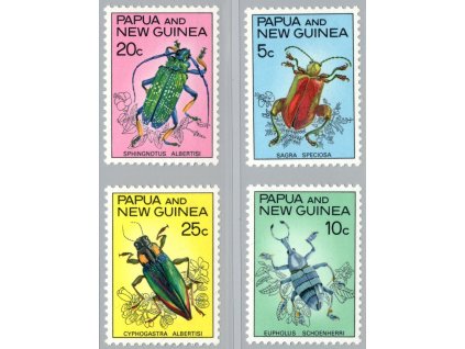 Papua Nová Guinea 1967, Mi. 111-4, xx Brouci