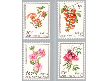 Papua Nová Guinea 1966, Mi. 102-5, xx Květiny