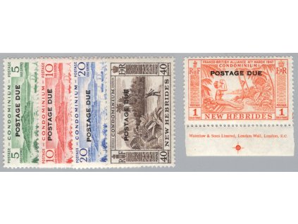 Nové Hebridy Doplatní 1957, Mi. P40, xx 1 F (A), ostatní zdarma