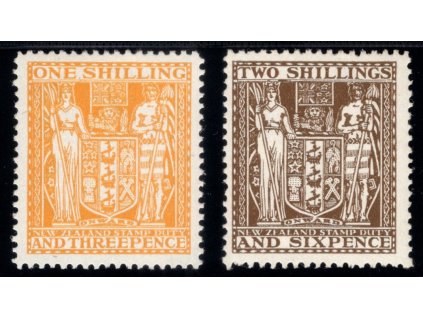 Nový Zéland Kolky 1943, Mi. S57-8, xx 1,3 a 2,6 s