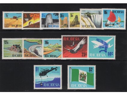 Rhodesie 1970, Mi. 88-101, xx Výplatní