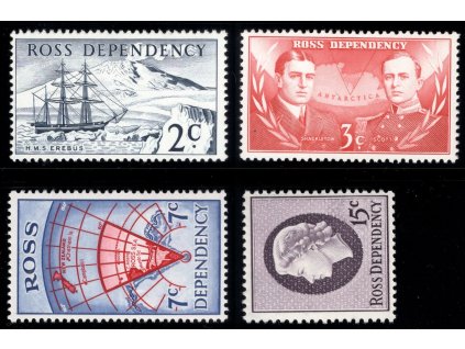 Nový Zéland - Rossova dependence 1967, Mi. 5-8, xx