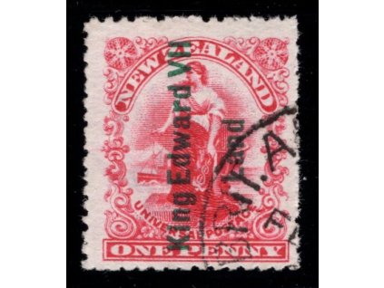 Nový Zéland - Země krále Edvarda VII 1908, Mi. 1, O 1 d