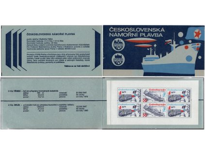 ČSR II 1989, Pof. ZS 2888/9, xx sešitek Námořní plavba s destičkami!, jediný mi známý kus!