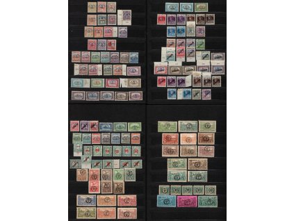 Maďarsko - Debrecín - rumunská okupace 1919-20, Mi. 1-101 + P1-21, x/xx téměř kompletní sbírka, celkem 128 hodnot