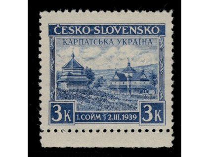 ČSR I 1939, Pof. 351, xx Sněm KU, s dolním okrajem