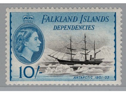Falklandy - dependence 1954, Mi. 32, xx 10sh Lodě