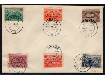 Albánie 1946, Mi. 402-7, ⌧︎