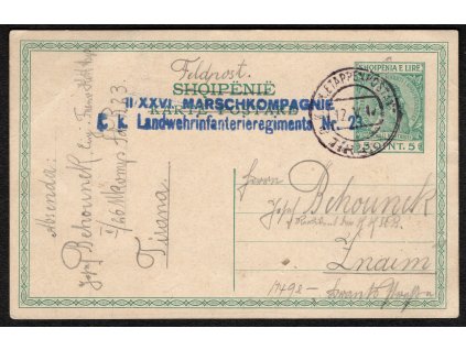 Albánie 1917, Mi. P3, CU