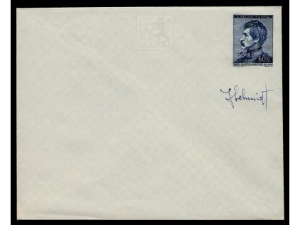 ČSR II 1956, Pof. COB 11, CN Havlíček, s podpisem rytce J. Schmidt