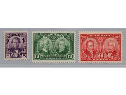 Kanada 1927, Mi. 124-6, xx Osobnosti