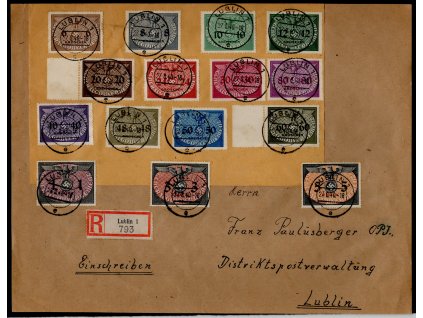 35533 generalni gubernie generalgouvernement sluzebni 1940 mi d 1 15 predni strana r s celou serii