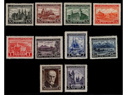 ČSR I 1928, Pof. 233-42, xx Jubilejní