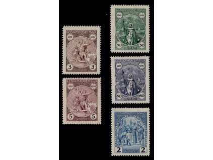 ČSR I 1929, Pof. 243-7, x Svatý Václav