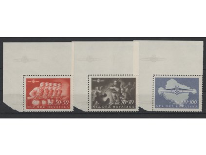Chorvatsko 1945, Mi. 170-2, xx Divize, rohové kusy