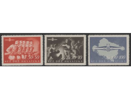 Chorvatsko 1945, Mi. 170-2, xx Divize