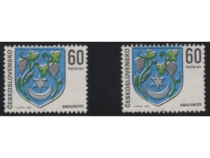 ČSR II 1973, Pof. 2034, (x) 60 h Smolenice, posun HT barev, vyberte si
