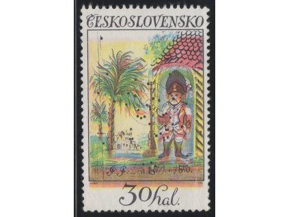 ČSR II 1974, Pof. 2096, (x) 30 h Terče, výrazný posun všech HT barev dolů, posun zoubkování až do názvu státu