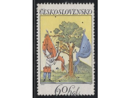 ČSR II 1974, Pof. 2097, (x) 60 h Terče, posun zoubkování až do nominální hodnoty, stav po skartaci