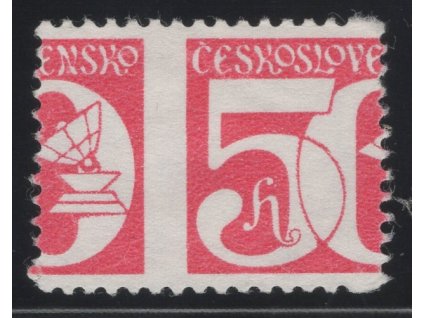 ČSR II 1979, Pof. 2398 yb, (x) 50 h Svitková, posun zoubkování - až do třetiny obrazu známky