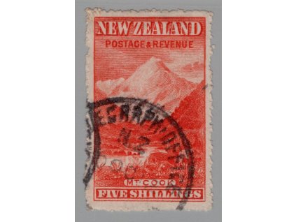 Nový Zéland 1902, Mi. 112XC, O 5sh (kz)