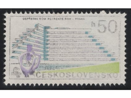ČSR II 1988, Pof. 2853, (x) 50 h Praha - současná, velmi slabý OTr tisk, dv