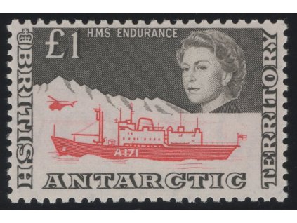 Britské antarktické území 1969, Mi. 24, xx 1 £ Loď