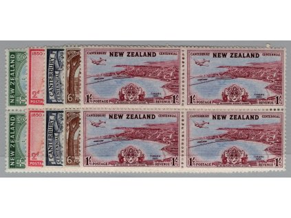 Nový Zéland 1950, Mi. 312-16, xx/x 1d - 1sh