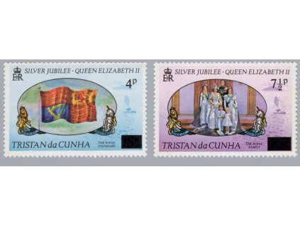 Tristan da Cunha 1977, Mi. 220-1, xx přetisk