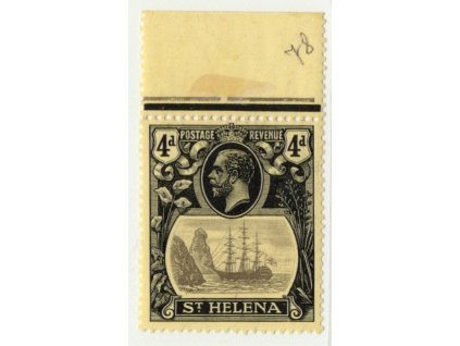 Svatá Helena 1922, Mi. 59, xx 4 d