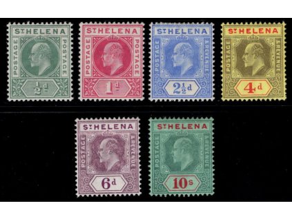 Svatá Helena 1902+08, Mi. 28-9 + 36-9, x/(x) Edvard