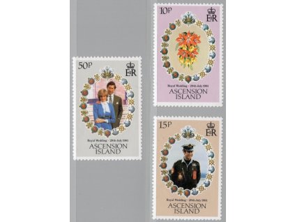 Ascension 1981, Mi. 299-301, xx Diana