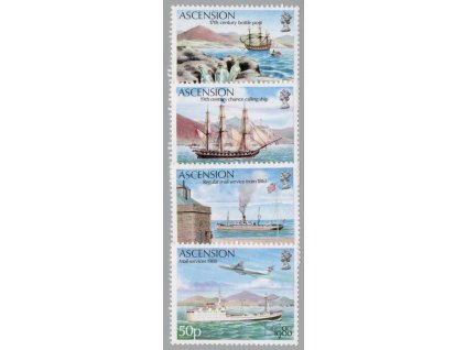 Ascension 1980, Mi. 259-62, xx Lodě - London