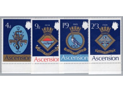 Ascension 1969, Mi. 126-9, xx Znaky