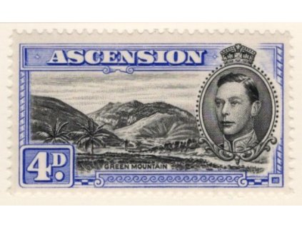 Ascension 1938, Mi. 47A, xx 4 d Jiří V.