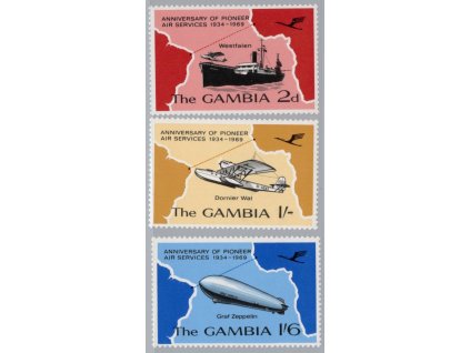Gambie 1969, Mi. 236-8, xx Doprava