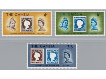 Gambie 1969, Mi. 233-5, xx Den známky