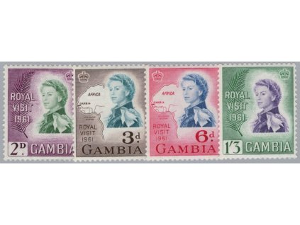 Gambie 1961, Mi. 163-6, xx Návštěva