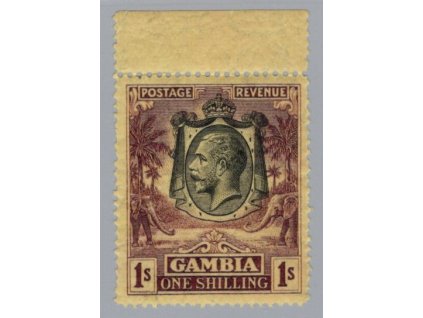 Gambie 1922, Mi. 104, xx 1 s Slon