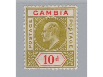 Gambie 1904, Mi. 49, x 10 d, těžší x