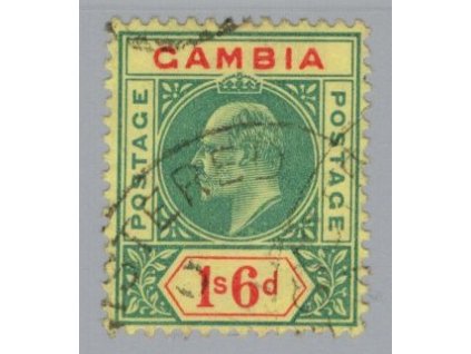 Gambie 1902, Mi. 36, O 1,6 s Edvard