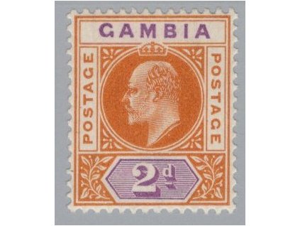 Gambie 1902, Mi. 30, xx 2 d, dvl