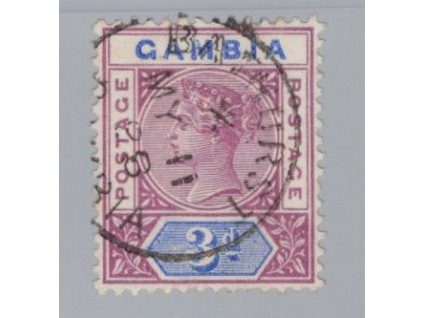 Gambie 1898, Mi. 24, O 3 d