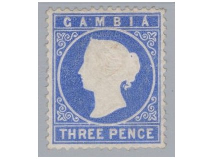 Gambie 1880, Mi. 8, (x) 3 d