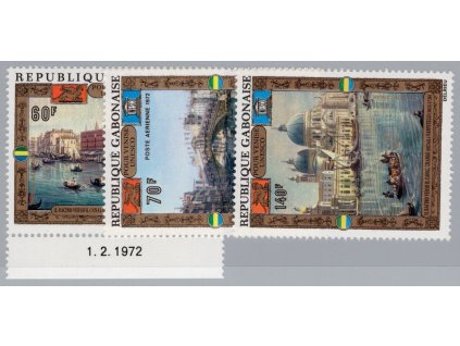 Gabon 1972, Mi. 456-8, xx Benátky