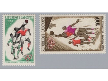 Gabon 1965, Mi. 225-6, xx Sport