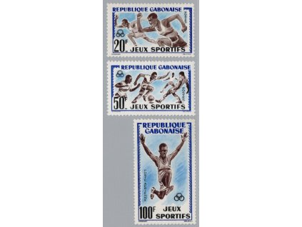 Gabon 1962, Mi. 172-4, xx Sport